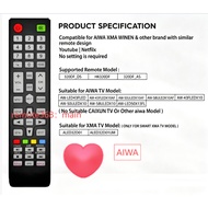 Compatible For AIWA / XMA Android Smart Flat Panel LED TV Remote Control HK320DF Replacement AW-LED4