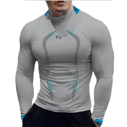 Oversize Men Long Sleeve t Shirt Compression Gym Tshirts Man Quick Dry Sport Running Shirt Training 