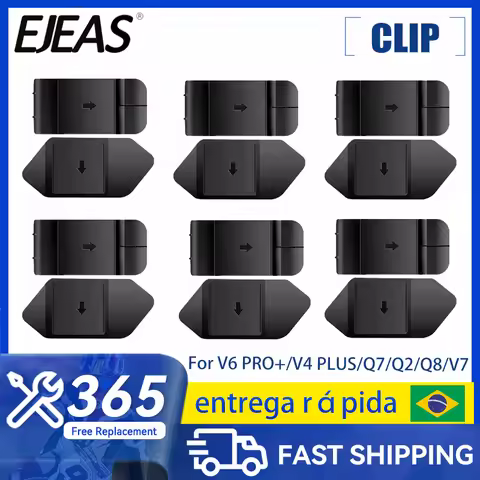 EJEAS V6 Pro+/V4Plus/Q8/Q2 /Q7/V7 Motorcycle Helmet Bluetooth Intercom Headset Clamp Style ​Mounting