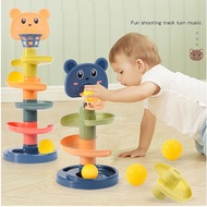5 Layer Fun Rolling Slide Ball | Insert Ball Stack Tower Gliding Ball Baby Children Early Educationa