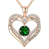 xiupen  Birthday Love Necklace for Womens Wife Birthday Gifts for Woman Wife Anniversary for Her Chr