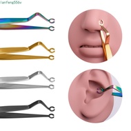 LANFENG Body Piercing Tool, Stainless Steel Septum Piercing Tool Dermal Forceps, Sterilized Nose Stu