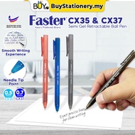 Faster Pen CX37 0.7 CX35 0.5 Semi Gel Ball Pen Black Pen Blue Red -(1s/PCS) Writng Stationary