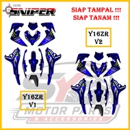 [FULL TANAM ] SNIPER COVERSET Y16 Y16ZR V1 V2 MONSTER BLUE / BIRU MONSTER