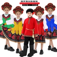 Russian Costume Children's Day Dance Costume Halloween Ball Party Costume cos European Exotic Ethnic