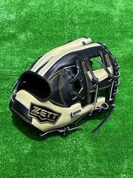 棒球世界ZETT SPECIAL ORDER 訂製款棒壘球手套特價內野工字檔11.5吋黑奶油配色今宮健太model