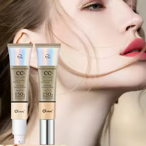 CC Cream Oil Control Even Skin Tone Nourish Brighten Skin Waterproof Concealer Cover Blemishes Make 