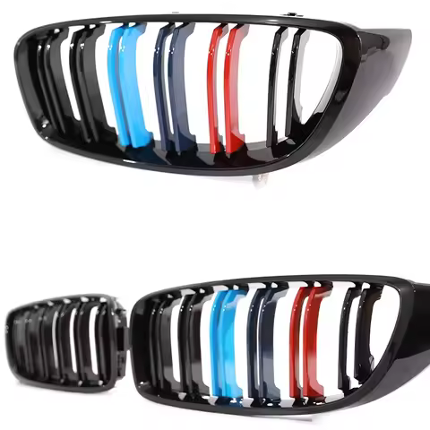 BMW Front Bumper Kidney Grilles For BMW 4 Series Gran 2013-2020 F32 F33 F36 F80 F82 Gloss Black Carb