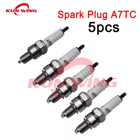 5pcs A7TC Spark Plug for GY6 50cc 70cc 90cc 110cc 125cc 150cc Motorcycle Scooter ATV Dirt Bikes Go K