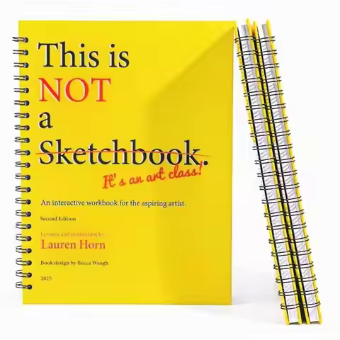 Sketchbook Drawing Book This Is Not Sketchbook It Is An Art Class, Interactive Workbook Coloring Boo