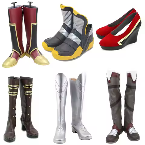 Game LO Ezreal Kayn Ahri Vi Caitlyn Yone Cosplay Aphelios Jinx Boots Silco Ekko Lux Shoes Customize