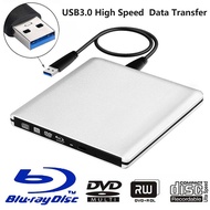 Ultra-thin USB3.0 Blu-Ray Laptop PC External Optical Drive Disc Burner DVD CD BD Writer Recorder