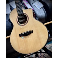 A&K High Premium Solid Top Acoustic Electric Guitar AK550CEQ 36" Natural Free Accessories