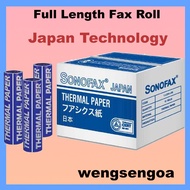 Fax Paper Roll 210mm x 30m Full Length / 1 roll / Japan Technology fax roll / thermal paper for fax 