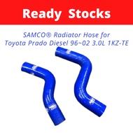 SAMCO Radiator Hose for Toyota Prado Diesel 96~02 3.0L 1KZ-TE { Colour : Blue } { 2 pieces }