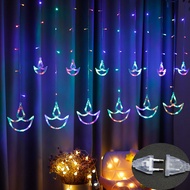 [ Wholesales ] LED Anchor Curtain String Lights Fairy Light for Ramadan Deepavali Wedding Decoration