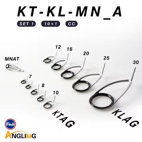Original Fuji Guide Set Single Foot K Frame Alconite Ring KT KL for Spinning Fishing Rods Building C