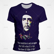 Che Guevara Graphic Pop T Shirt For Men 3D Ernesto Guevara Printed Short Sleeves Kids Fashion Street