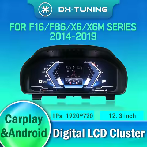 For BMW X6M F16 F86 X6 2014-2019 Digital Instrument Cluster Virtual Cockpit Dashboard Panel