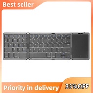B089T Portable Folding Keyboard with Trackpad Rechargeable Mini Wireless  Keyboard for IOS and   C