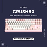 🇸🇬 WOBKEY CRUSH80 80% TKL Wireless Prebuilt Custom Mechanical Keyboard RGB Tri-Mode Connectivity