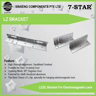LZ Bracket for EM Magnetic Lock [Material:High Strength Aluminium, Optional:Door Access, RFID Card Access, Fingerprint Attendance Biometric System, CCTV &amp; IP Camera]