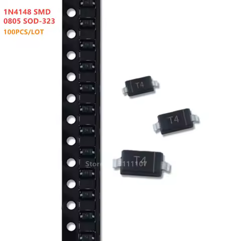 100PCS/Lot 1N4148 SMD 0805 SOD-323 Switching Diode 1N4148WS IN4148 T4