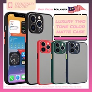 Poco F6 F5 F4 F3GT F3 F1 X5 X3GT X3Pro X3 Two Tone Color Matte Case