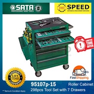 SATA 298pcs Tools Set with 7 Drawers Roller Cabinet (95107p-15a)