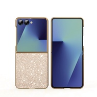Glitter Casing For Samsung Galaxy Z Flip 7 FE Flip7 Case Blingbling Cover & Plating Phone Housing