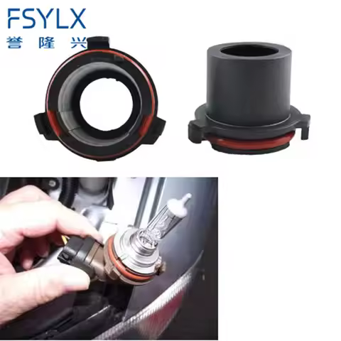 FSYLX 2pcs Halogen H7 HID Xenon Bulb Adapter Retainer Socket Holder For Vauxhall Opel Astra MK4/G Hi