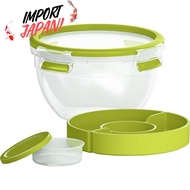【Import from Japan】T-fal Storage Container Bento Box 1.1L Sealed With Built-in Packing "Master Seali