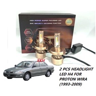 ☆LED☆ 2PCS Mentol Lampu Hadapan LED 3 Warna (H4) Untuk Proton Wira (1993–2009)/LED HEADLIGHT BULB (3