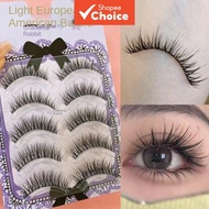 Disheveled Wild Thai Lashes: One-Piece Transparent Stem — Camera-Ready Volume for Internet Celebrity
