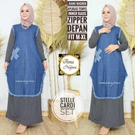 Maxi Jeans Dresses Long sleeve Dress Jubah Muslimah Hijabs Fashion Pree Order ETA 12 Hari