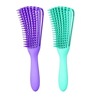 3 Pack Hair Detangler Brush for Afro America/African Textured 3a to 4c Kinky Wavy/Curly/Coily/Wet/Dr