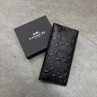 CHÍNH HÃNG - Ví Coach Breast Pocket Wallet In Signature Canvas - F75013