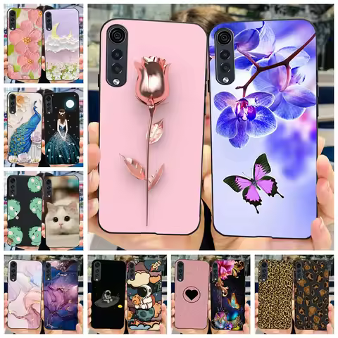 For LG Velvet 5G Case New Fashion Flower Funda Slim TPU Soft Silicone Protective Cover For LG Velvet