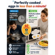 Double Layer Egg Steamer Microwave Safe Egg Cooker Heat Resistant Steamed Egg Maker 2 Tier Egg Steam