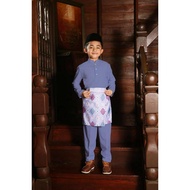 Instant Samping Raya Kids "Arca" Purple - SAMPIN RAYA SAMPIN BAJU MELAYU SAMPIN KANAK2 SAMPING BUDAK