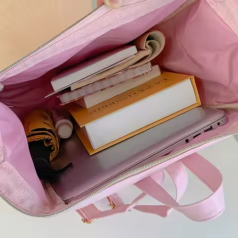 Cute My Melody Bow Tie Backpack Large Capacity Leisure Girls Backpack Cartoon Rhombus Kuromi Hello K
