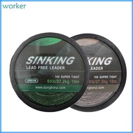 Wor* 10m 60lb Professional Fishing Line Sinking Braided Line Replacement Tightwoven 16 Strands Braid