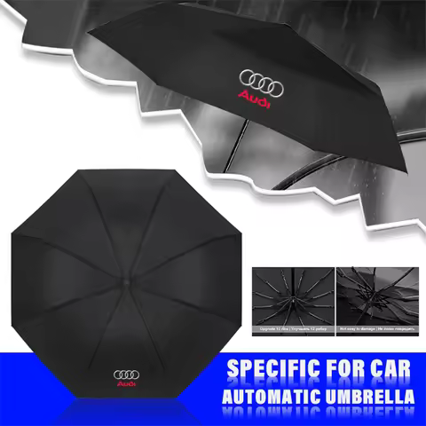 1pcs Car Automatic Folding Windproof Sunshade Umbrella Auto Valve Cap for Audi Sline A1 A2 A3 A4 A4L