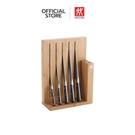 ZWILLING ชุดมีดพร้อมบล็อกมีดสแตนเลสสตีล รุ่น Zwilling PRO  เซท 6 ชิ้น มีความคมและทนทาน  สีเงิน  ด้าม