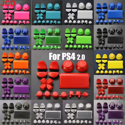 JCD 1Set For PS4 2.0 Game Handle Controller JDS 001 JDM 010 Buttons Kit L1 R1 L2 R2 Trigger Buttons 