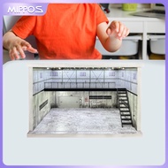 Mippos กล่องแสดงแบบจำลองรถจำลองขนาด1/32 1/36 1/64ที่จอดรถสำหรับสะสมรถโลหะผสมเค้าโครง Diorama