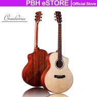 Cranberries Premium Solid Spruce Top Mahogany Back and Side Cutaway Acoustic Guitar 41 inch