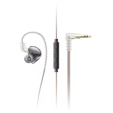 FiiO JD10 single-acting coil in-ear can choose 3.5mm Type-C earphone interface with microphone high 