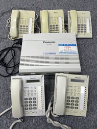 Panasonic TES824 辦公室電話系統  + KX-T7730 (兩部）+ KX-T7750(三部）***再送KX-7750(三台）