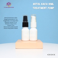 10ml white ceramic glass bottle / 10ml glass pump treatment bottle